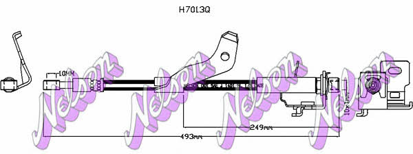 Brovex-Nelson H7013Q Тормозной шланг H7013Q: Отличная цена - Купить в Польше на 2407.PL!