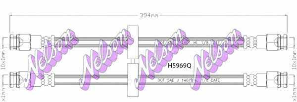 Brovex-Nelson H5969Q Brake Hose H5969Q: Buy near me in Poland at 2407.PL - Good price!