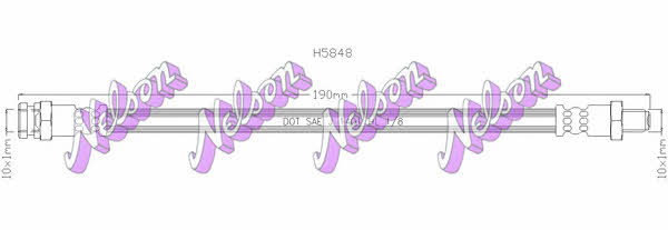 Brovex-Nelson H5848 Przewód hamulcowy elastyczny H5848: Dobra cena w Polsce na 2407.PL - Kup Teraz!