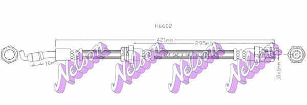 Brovex-Nelson H6602 Brake Hose H6602: Buy near me in Poland at 2407.PL - Good price!