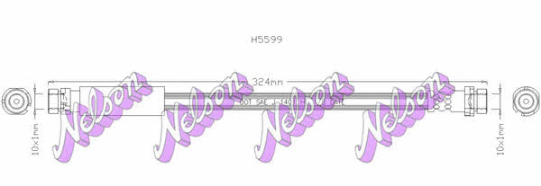 Brovex-Nelson H5599 Brake Hose H5599: Buy near me in Poland at 2407.PL - Good price!