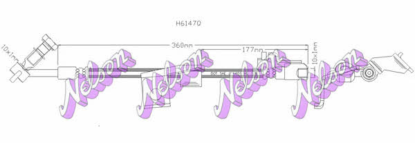 Brovex-Nelson H6147Q Тормозной шланг H6147Q: Отличная цена - Купить в Польше на 2407.PL!