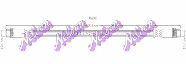 Brovex-Nelson H6281 Тормозной шланг H6281: Отличная цена - Купить в Польше на 2407.PL!