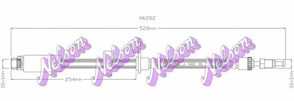 Brovex-Nelson H6282 Bremsschlauch H6282: Kaufen Sie zu einem guten Preis in Polen bei 2407.PL!