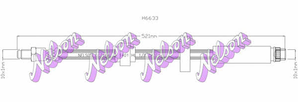 Brovex-Nelson H6633 Тормозной шланг H6633: Отличная цена - Купить в Польше на 2407.PL!