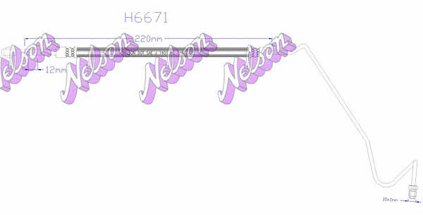 Brovex-Nelson H6671 Brake Hose H6671: Buy near me in Poland at 2407.PL - Good price!