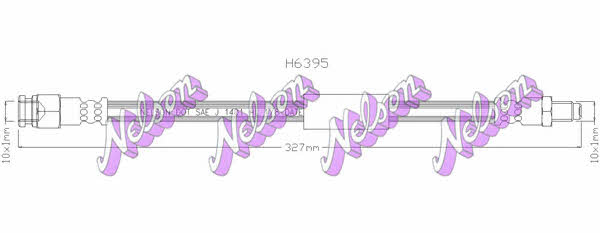 Brovex-Nelson H6395 Тормозной шланг H6395: Отличная цена - Купить в Польше на 2407.PL!