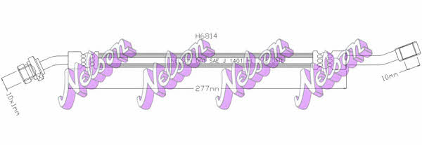 Brovex-Nelson H6814 Brake Hose H6814: Buy near me in Poland at 2407.PL - Good price!