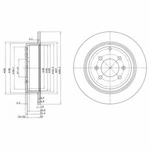 Dr!ve+ DP1010.11.0118 Rear brake disc, non-ventilated DP1010110118: Buy near me in Poland at 2407.PL - Good price!