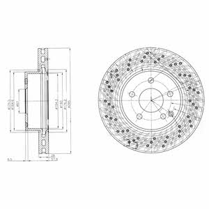 Dr!ve+ DP1010.11.0568 Front brake disc ventilated DP1010110568: Buy near me in Poland at 2407.PL - Good price!