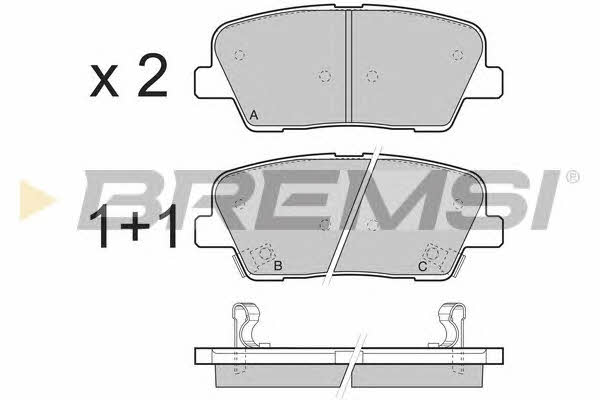 Bremsi BP3435 Brake Pad Set, disc brake BP3435: Buy near me in Poland at 2407.PL - Good price!