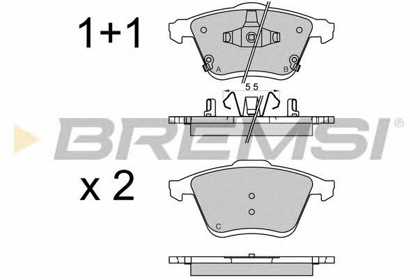 Bremsi BP3569 Brake Pad Set, disc brake BP3569: Buy near me in Poland at 2407.PL - Good price!