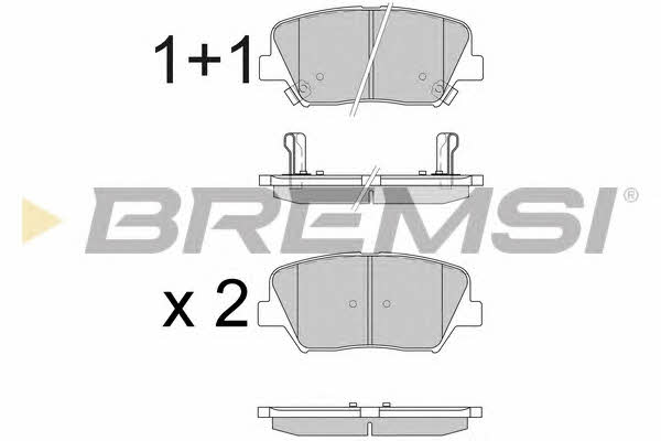 Bremsi BP3596 Тормозные колодки дисковые, комплект BP3596: Отличная цена - Купить в Польше на 2407.PL!