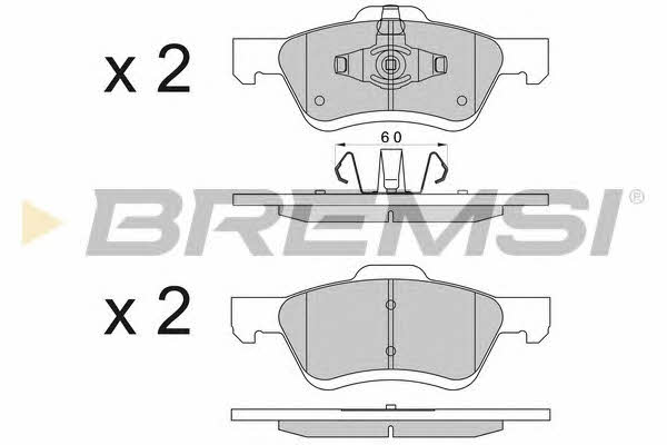 Bremsi BP3567 Brake Pad Set, disc brake BP3567: Buy near me in Poland at 2407.PL - Good price!