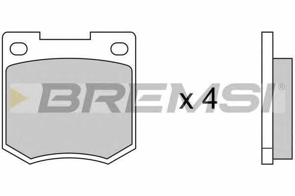 Bremsi BP2020 Тормозные колодки дисковые, комплект BP2020: Отличная цена - Купить в Польше на 2407.PL!