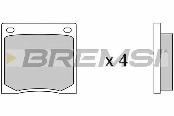 Bremsi BP2070 Тормозные колодки дисковые, комплект BP2070: Отличная цена - Купить в Польше на 2407.PL!