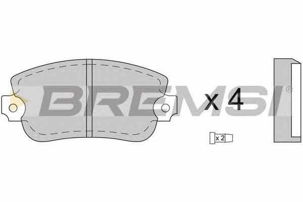Bremsi BP2073 Brake Pad Set, disc brake BP2073: Buy near me in Poland at 2407.PL - Good price!