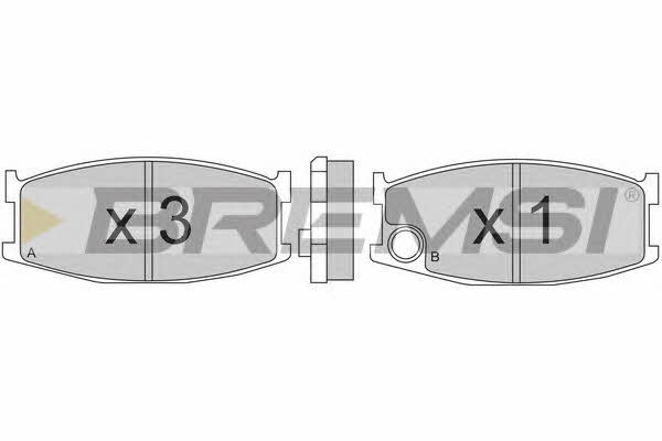 Bremsi BP2152 Brake Pad Set, disc brake BP2152: Buy near me in Poland at 2407.PL - Good price!
