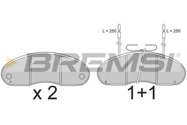 Bremsi BP7242 Brake Pad Set, disc brake BP7242: Buy near me in Poland at 2407.PL - Good price!