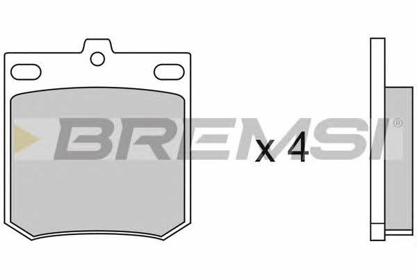 Bremsi BP2049 Тормозные колодки дисковые, комплект BP2049: Отличная цена - Купить в Польше на 2407.PL!