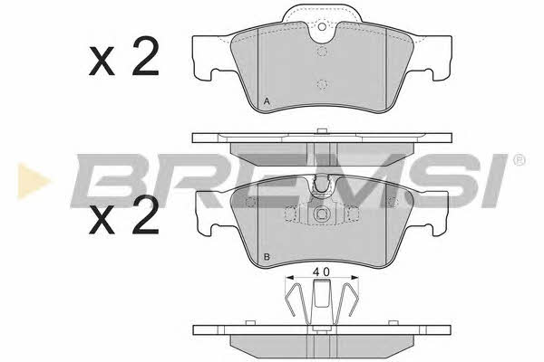Bremsi BP3280 Brake Pad Set, disc brake BP3280: Buy near me in Poland at 2407.PL - Good price!