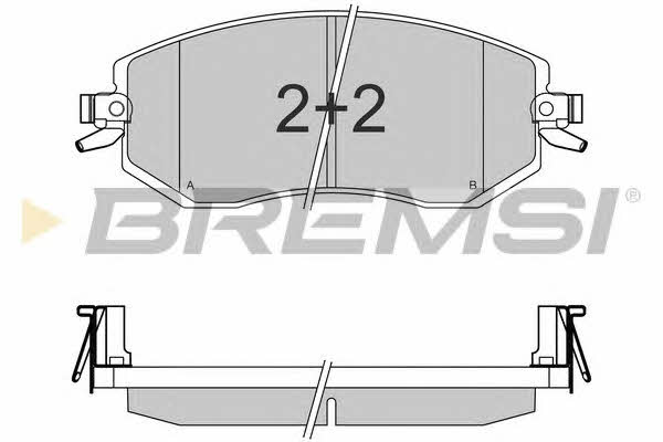 Bremsi BP3570 Brake Pad Set, disc brake BP3570: Buy near me in Poland at 2407.PL - Good price!