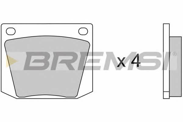 Bremsi BP2031 Тормозные колодки дисковые, комплект BP2031: Купить в Польше - Отличная цена на 2407.PL!
