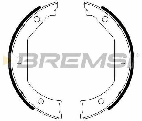 Bremsi GF0080 Parking brake shoes GF0080: Buy near me in Poland at 2407.PL - Good price!
