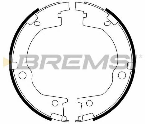 Bremsi GF0803 Parking brake shoes GF0803: Buy near me in Poland at 2407.PL - Good price!