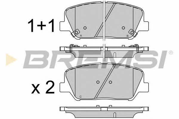 Bremsi BP3530 Гальмівні колодки, комплект BP3530: Приваблива ціна - Купити у Польщі на 2407.PL!