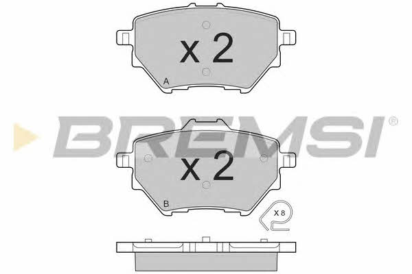 Bremsi BP3561 Brake Pad Set, disc brake BP3561: Buy near me in Poland at 2407.PL - Good price!
