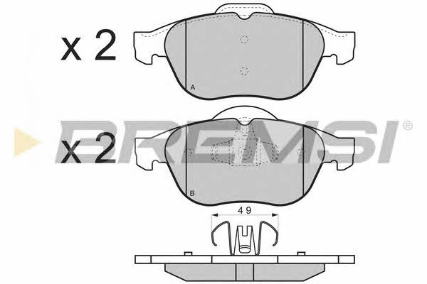 Bremsi BP3356 Brake Pad Set, disc brake BP3356: Buy near me in Poland at 2407.PL - Good price!