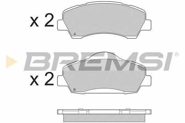 Bremsi BP3559 Brake Pad Set, disc brake BP3559: Buy near me in Poland at 2407.PL - Good price!