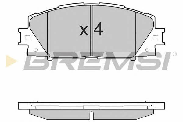 Bremsi BP3498 Brake Pad Set, disc brake BP3498: Buy near me in Poland at 2407.PL - Good price!