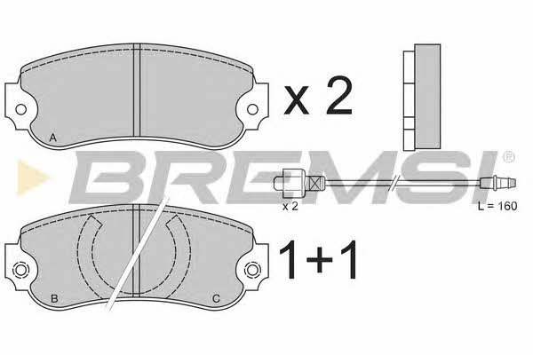 Bremsi BP2175 Тормозные колодки дисковые, комплект BP2175: Отличная цена - Купить в Польше на 2407.PL!
