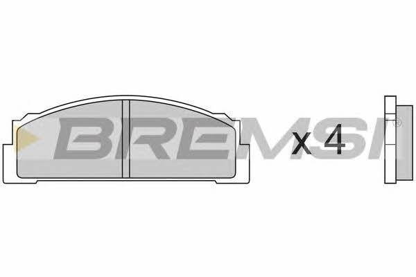 Bremsi BP2001 Тормозные колодки дисковые, комплект BP2001: Отличная цена - Купить в Польше на 2407.PL!