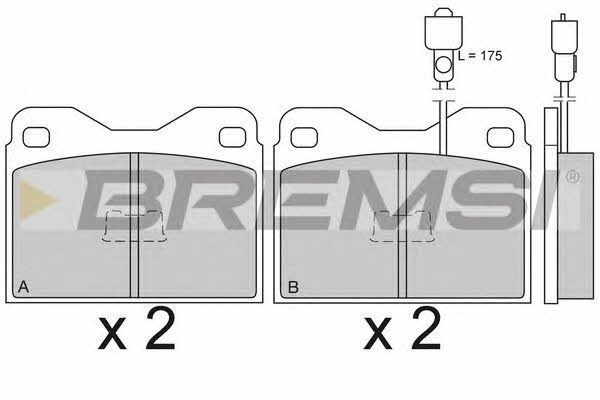 Bremsi BP2098 Тормозные колодки дисковые, комплект BP2098: Отличная цена - Купить в Польше на 2407.PL!