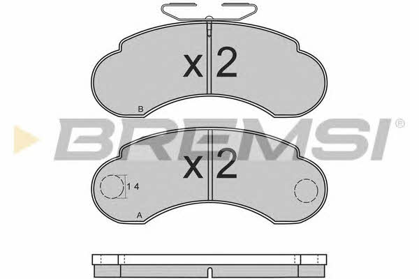 Bremsi BP2566 Brake Pad Set, disc brake BP2566: Buy near me in Poland at 2407.PL - Good price!