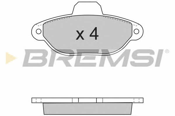 Bremsi BP2600 Тормозные колодки дисковые, комплект BP2600: Отличная цена - Купить в Польше на 2407.PL!