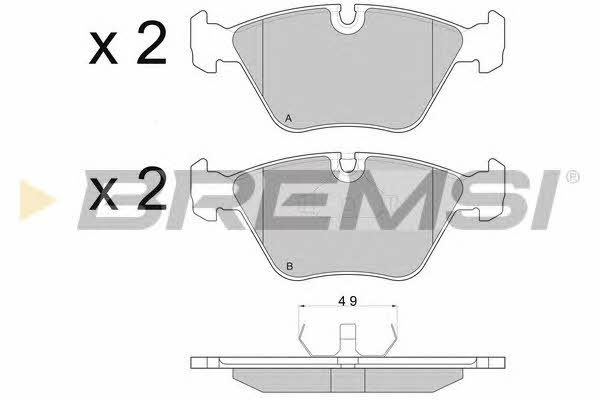 Bremsi BP2664 Brake Pad Set, disc brake BP2664: Buy near me in Poland at 2407.PL - Good price!