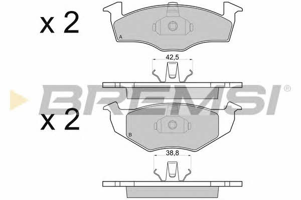 Bremsi BP2682 Гальмівні колодки, комплект BP2682: Приваблива ціна - Купити у Польщі на 2407.PL!