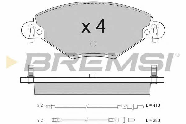 Bremsi BP2939 Brake Pad Set, disc brake BP2939: Buy near me in Poland at 2407.PL - Good price!