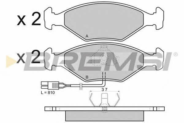 Bremsi BP2343 Brake Pad Set, disc brake BP2343: Buy near me in Poland at 2407.PL - Good price!