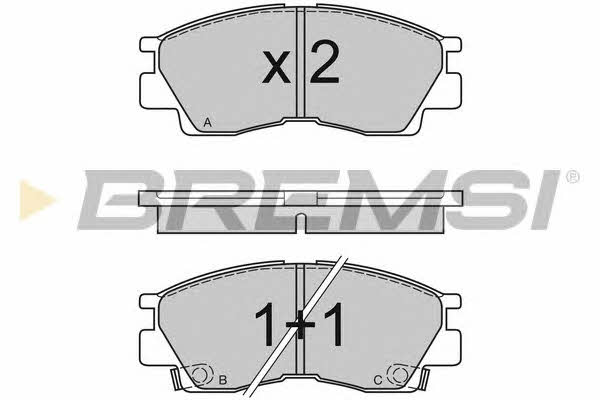 Bremsi BP2453 Brake Pad Set, disc brake BP2453: Buy near me in Poland at 2407.PL - Good price!