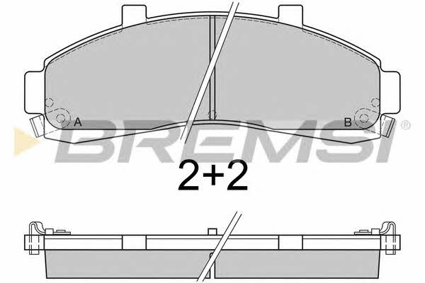 Bremsi BP2829 Гальмівні колодки, комплект BP2829: Приваблива ціна - Купити у Польщі на 2407.PL!