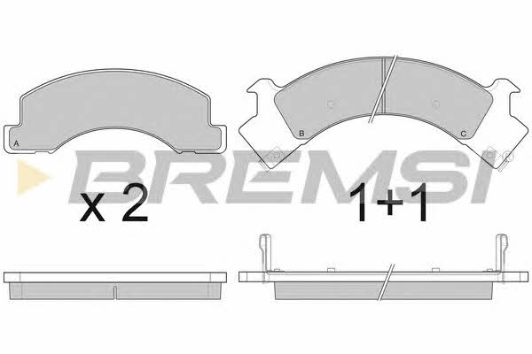 Bremsi BP3084 Brake Pad Set, disc brake BP3084: Buy near me in Poland at 2407.PL - Good price!