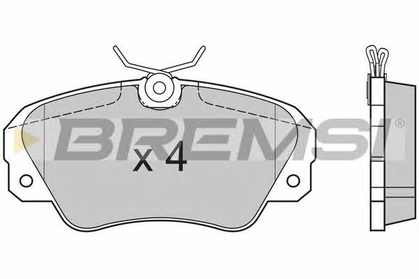 Bremsi BP2514 Тормозные колодки дисковые, комплект BP2514: Отличная цена - Купить в Польше на 2407.PL!