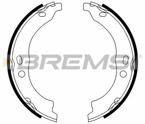 Bremsi GF0188 Parking brake shoes GF0188: Buy near me in Poland at 2407.PL - Good price!