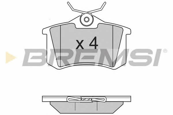 Bremsi BP2806 Rear disc brake pads, set BP2806: Buy near me in Poland at 2407.PL - Good price!
