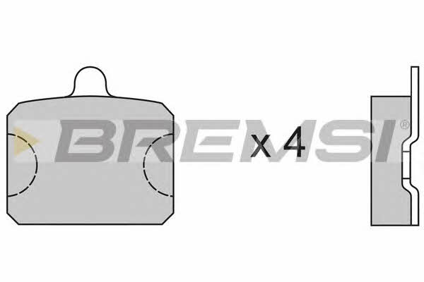 Bremsi BP2126 Гальмівні колодки, комплект BP2126: Приваблива ціна - Купити у Польщі на 2407.PL!